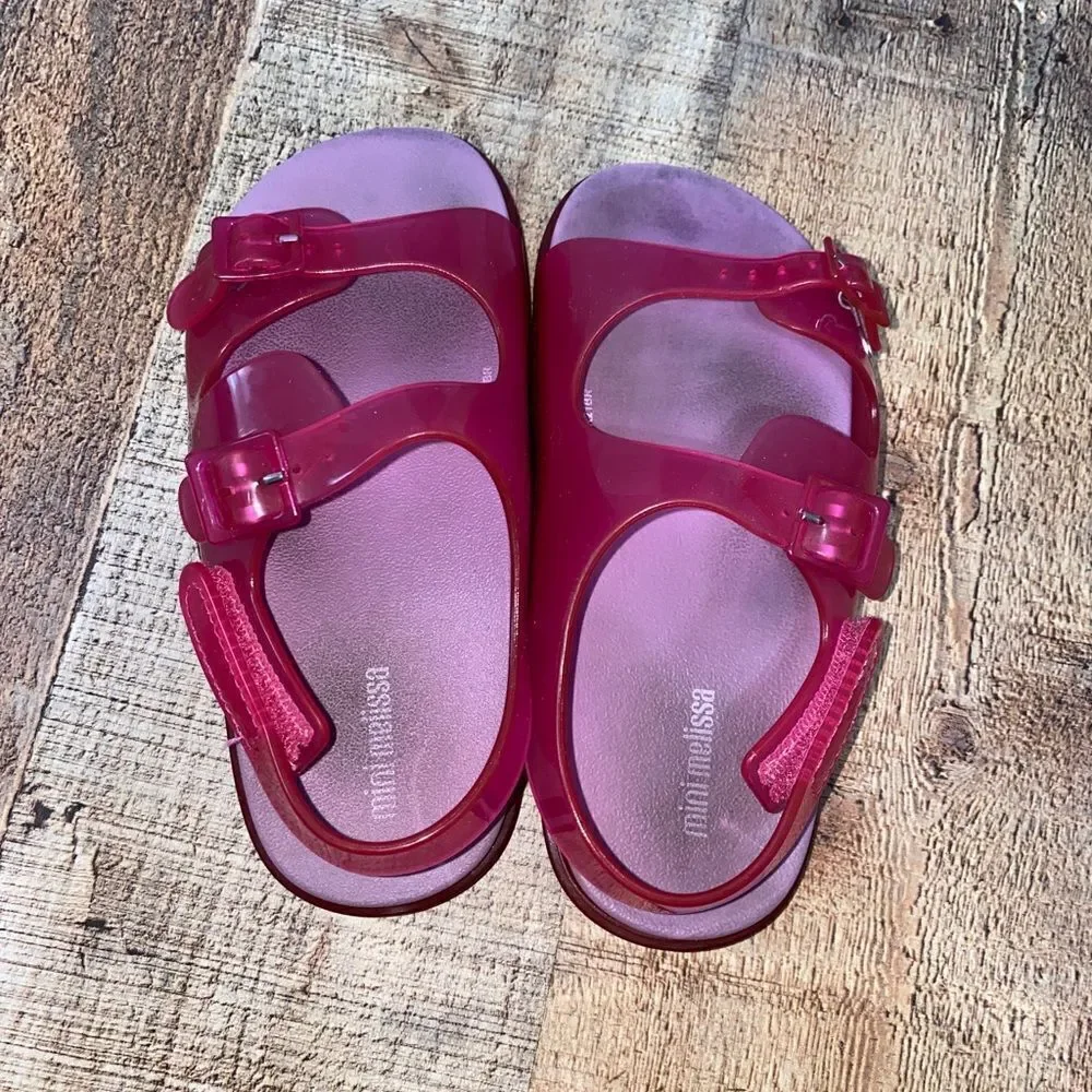 Melissa pink jelly sandals